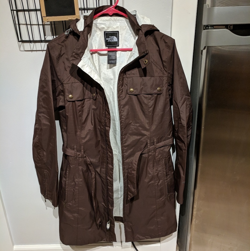 North Face Long Plum Windbreaker